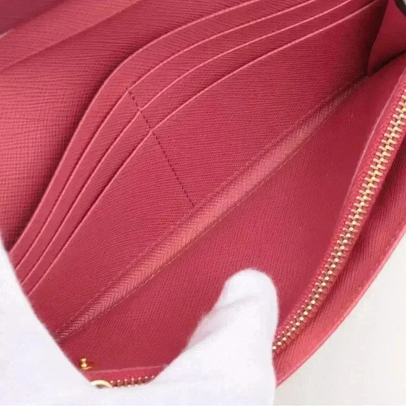 AUTHENTIC Prada Saffiano Metal Continental Flap Wallet multi color inside - Picture 10 of 16